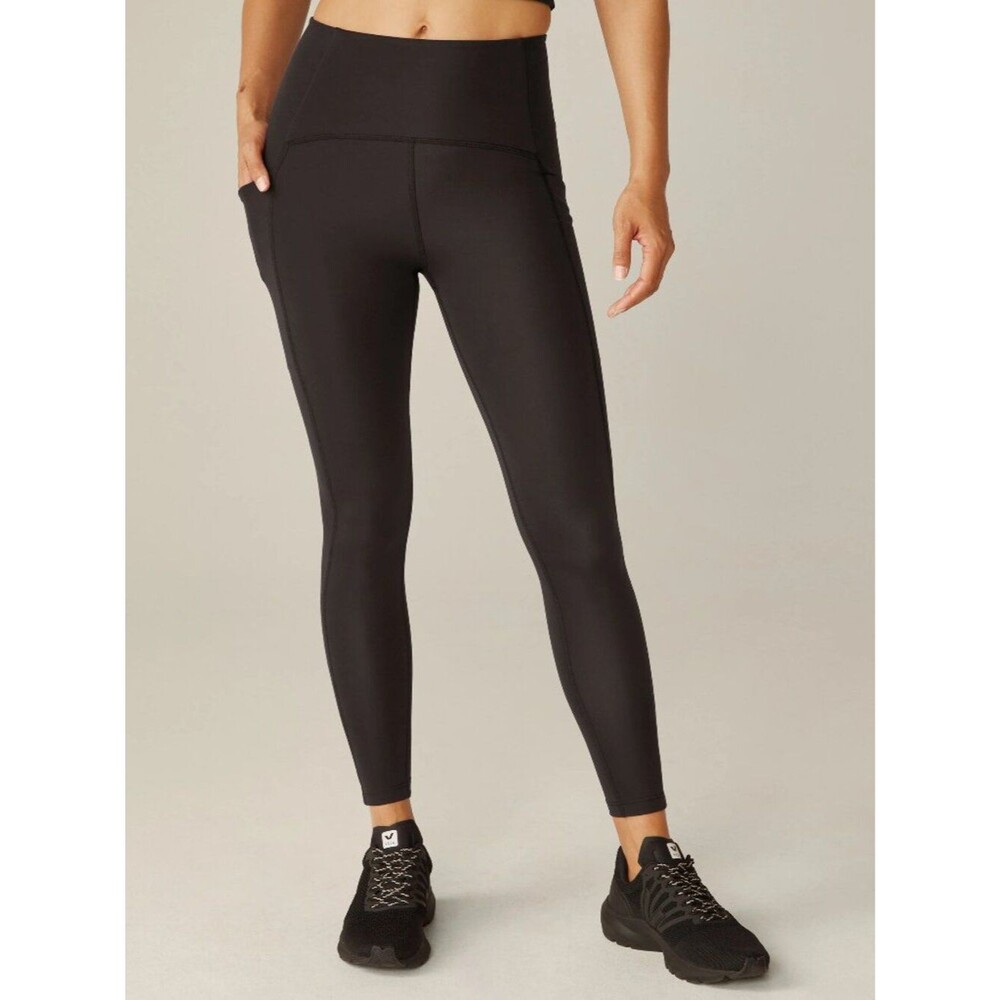 Beyond Yoga PowerBeyond Strive Pocket Midi Legging 2.0 Black Women's Size XXS
